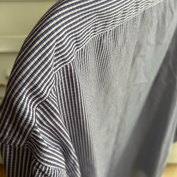 Calvin Klein Men's Purple and White Striped Shirt 17 36/37 - Picture 11 of 16